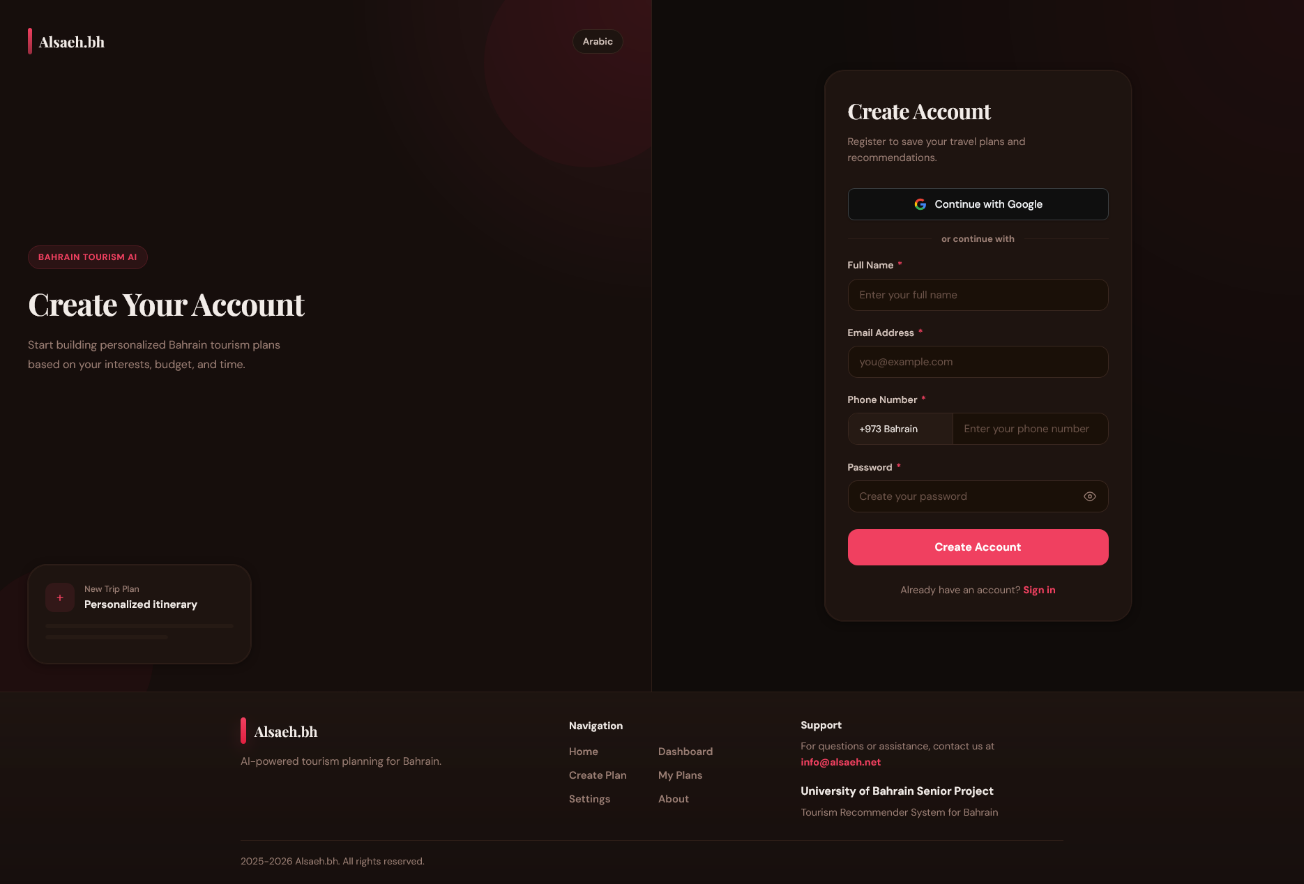 Register Page